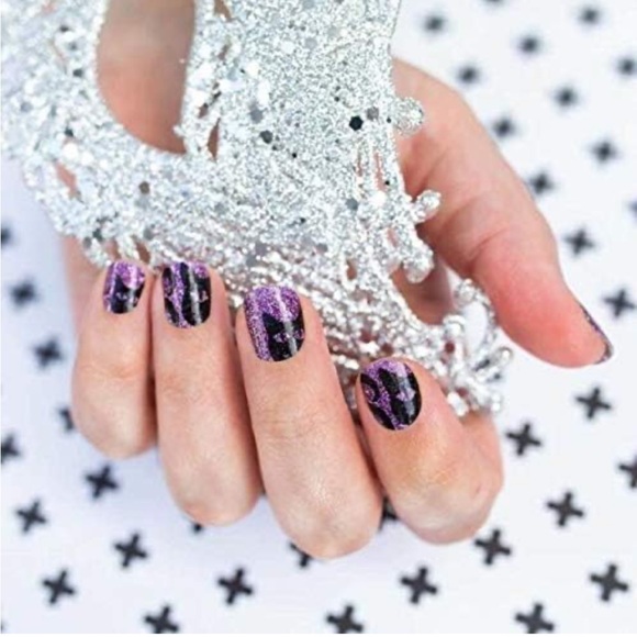 *Retired* Color Street: Cat’s All Folks | Halloween Purple Glitter Black Sparkle - Picture 9 of 13